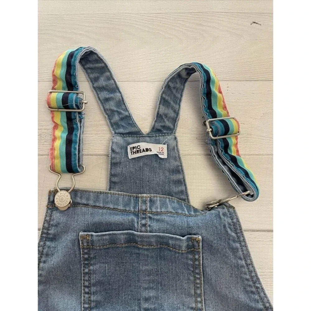 epic threads girl denim overall jumper size‎ 12